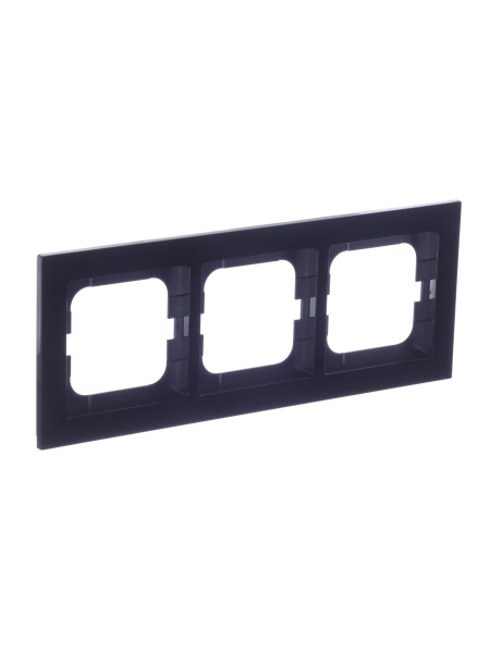 Купить ABB BJE Axcent Черный Рамка 3-ая 2CKA001754A4411