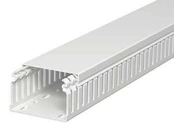 OBO Bettermann Кабель-канал перфорированный распределительный LKVH 50x75x2000 мм светло-серый RAL7035 6178588