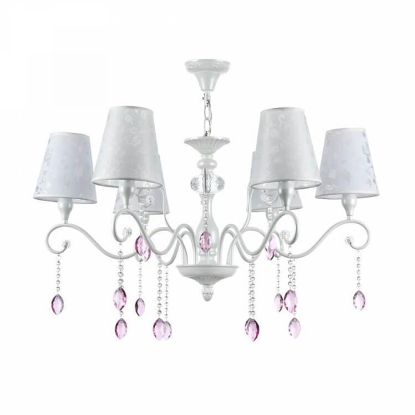 Freya Classic Adelaide Жемчужный белый Люстра E14 40W FR2306-PL-06-W Freya Classic Adelaide Жемчужный белый Люстра E14 40W FR2306-PL-06-W