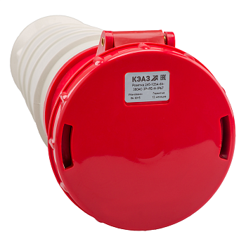 КЭАЗ Розетка кабельная 235-63А-6h-380AC-3P+PE+N-IP67