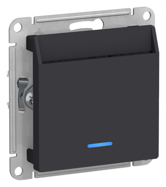 Купить Systeme Electric AtlasDesign Карбон Выключатель карточный 10А, без задержки времени, механизм