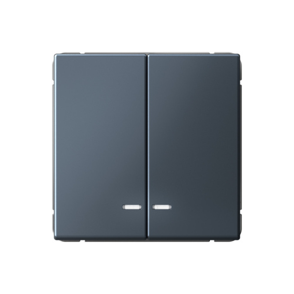 Systeme Electric ArtGallery Грифель Выключатель 2-клавишный с подсветкой, сх.5а, 10АХ, механизм