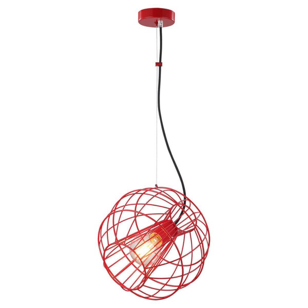 Lussole LGO Металл Красный /  Металл Подвес E27 60W LSP-9934