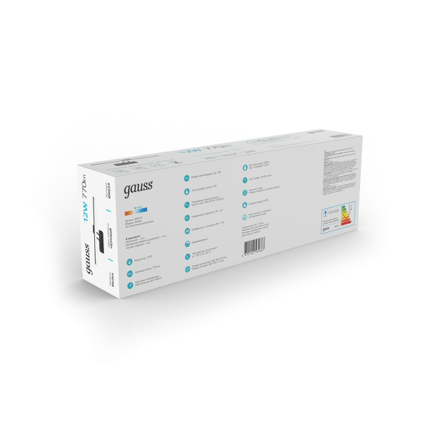 Купить Gauss Настенный светодиодный светильник Medea BR024 12W 770lm 200-240V 550mm LED 1/20