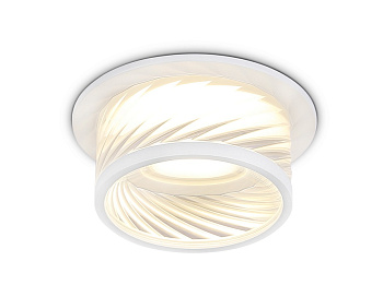 Ambrella Встраиваемый светильник TN1251 SWH/CL белый песок/прозрачный GU5.3 D98*58