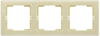 IEK РГ-3-БК Рамка 3 мест. гориз. BOLERO кремовый EMB30-K33