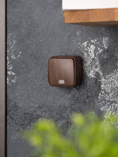 Купить EKF Basic Минск Темное дерево Выключатель 1-кл с индикатором, 10А, ОП