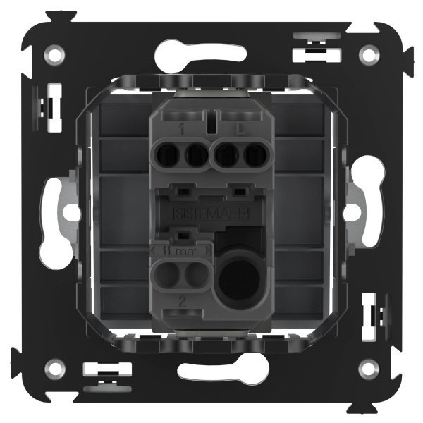 Купить DKC Выключатель одноклавишный в стену, "Avanti", "Закаленная сталь"