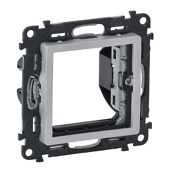 Legrand Valena LIFE Алюм Адаптер для механизмов Mosaic 2-модульных 752344