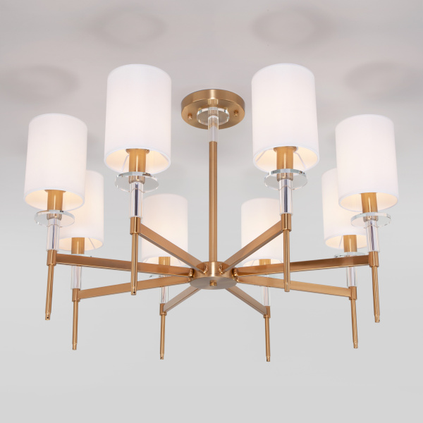 Купить Eurosvet Классическая потолочная люстра 60132/8 латунь a057593