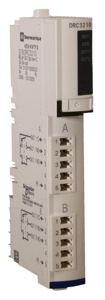 Купить SE Modicon Модуль дискретного выхода реле, 2 канала (комплект) (STBDRC3210K)