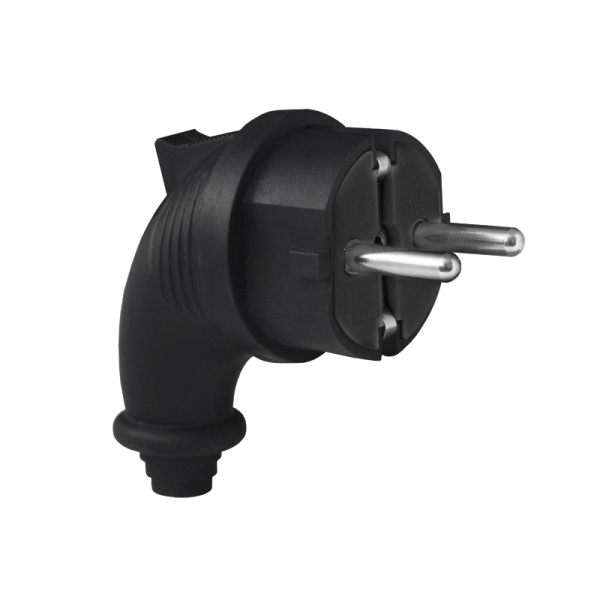 UNIVersal Вилка каучук угловая однофазная с ушком 1241