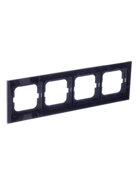 Купить ABB BJE Axcent Черный Рамка 4-ая 2CKA001754A4412