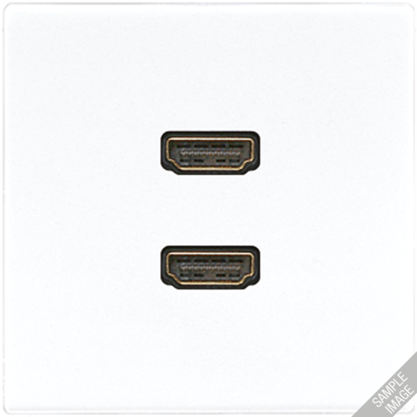 JUNG 2 x HDMI, слоновая кость MALS1133