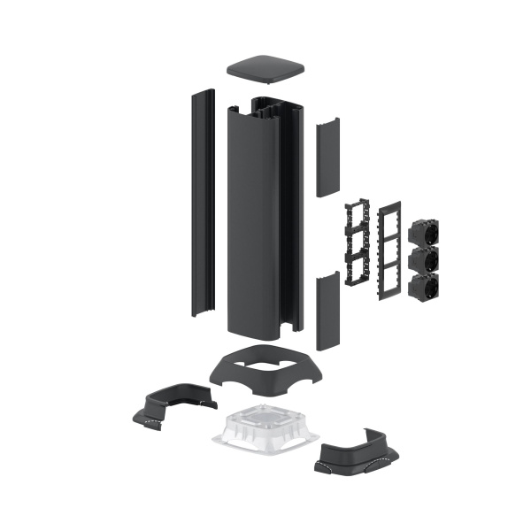 Купить DKC Алюминиевая колонна, 0.5м, цвет чёрный