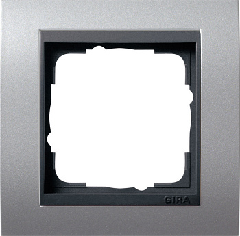 Gira Event Алюминий/Антрацит Рамка 1-ая 021106