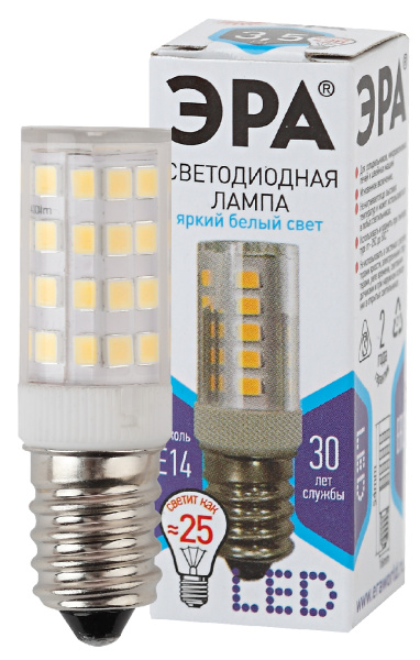 ЭРА LED T25-3,5W-CORN-840-E14 (диод, капсула, 3,5Вт, нейтр, E14)