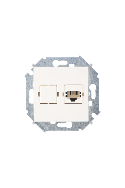 Купить Simon 15 Бежевая Розетка ТЛФ 1-ая RJ11, винт.зажим 1591480-031