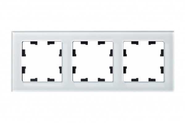 Купить Systeme Electric AtlasDesign Nature Стекло белый Рамка 3-ая