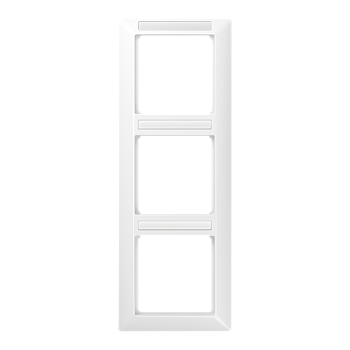 JUNG Рамка 3-кратная вертикальная с полем для надписи белая AS583BFINAWW