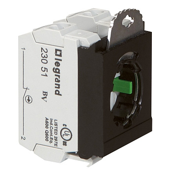 Legrand Osmoz Комплектующий блок для кнопок без подсв. пружин. клеммы Н.О. + Н.З. + 3-постовой монт. адаптер 023105