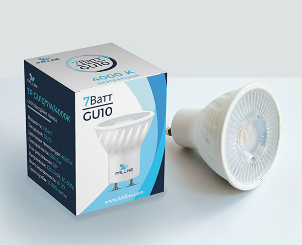 ITALLINE TP GU10/7W/4000K светодиодная лампа, шт ITALLINE TP GU10/7W/4000K светодиодная лампа, шт
