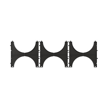 DKC Держатель расстояния (кластер) для двустенных труб, д.110мм, тройной