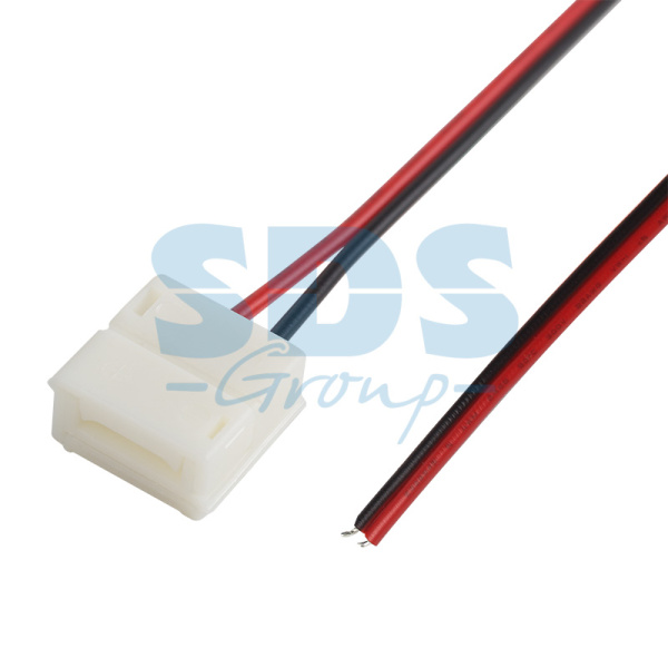 LAMPER Коннектор питания (1 разъем) для одноцветных светодиодных лент с влагозащитой шириной 10 мм 144-027