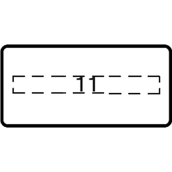 ABB MA6 Шильдик MA6-1045 с текстом Stop 1SFA611930R1045