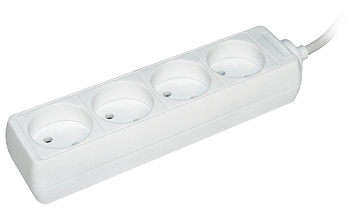 IEK Удлинитель У4 4 места 2Р/5метров 2х0.75мм2 10А/250