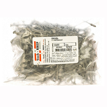 Tech-Krep Гвоздь строительный 2,5х50 (1 кг) - пакет 101578