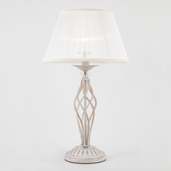 Eurosvet Настольная лампа 01002/1 белый с золотом 00000072985