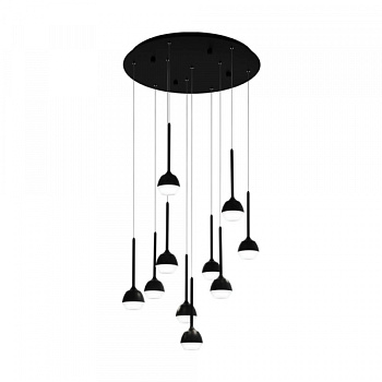 Eglo 39714 Светодиодный подвес NUCETTO, 10X4,5W(LED), ?580, сталь, черный/пластик, прозрачный