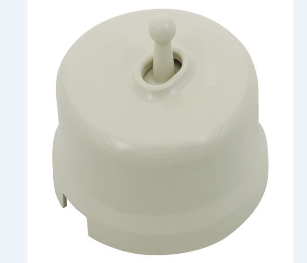 BIRONI Лизетта Пластик Слоновая кость Выключатель перекрестный 1-кл (тумблерный) B1-233-211