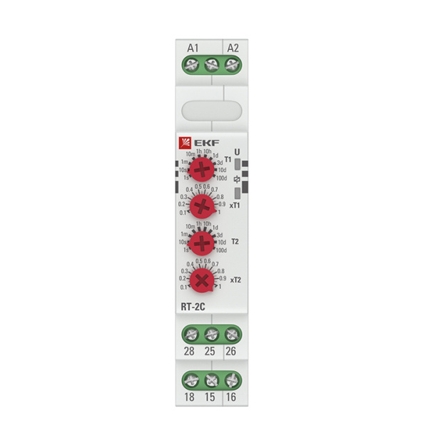 Купить EKF PROxima Реле времени (2 регулир. порога времени 2 исп. конт.) RT-2C