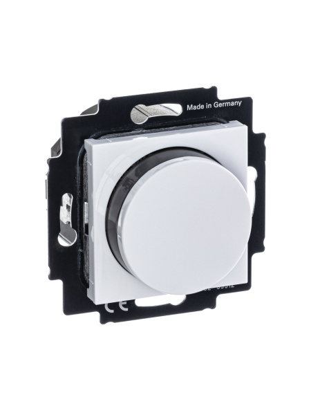 Купить ABB EPJ Levit белый / дымчатый чёрный Диммер поворотно-нажимной, 60-600Вт, R 2CHH942247A6062