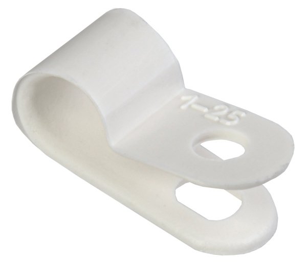 IEK Скоба крепежная 6мм нейлоновая белая (50шт)