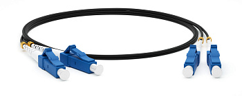 Hyperline FC-D2-9-LC/UR-LC/UR-H-1.5M-LSZH-YL Патч-корд волоконно-оптический (шнур) SM 9/125 (OS2), LC/UPC-LC/UPC, 2.0 мм, duplex, LSZH, 1.5 м 247807