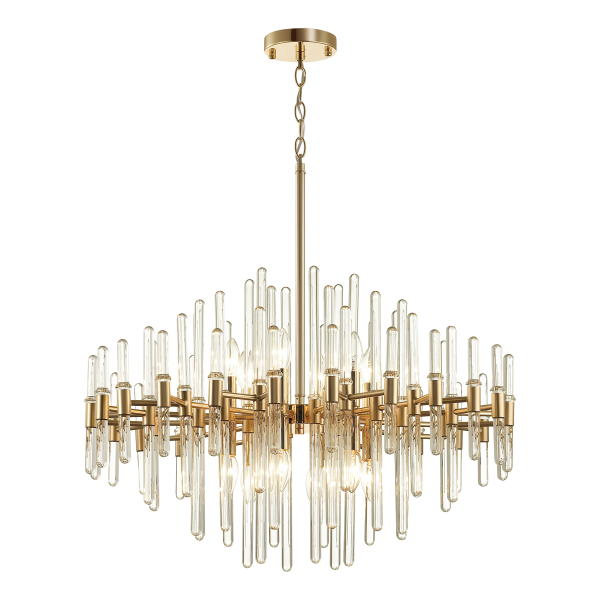 Купить Odeon Light 4988/12 HALL ODL22 387 золотой/стекло Люстра E14 12*40W STIKA