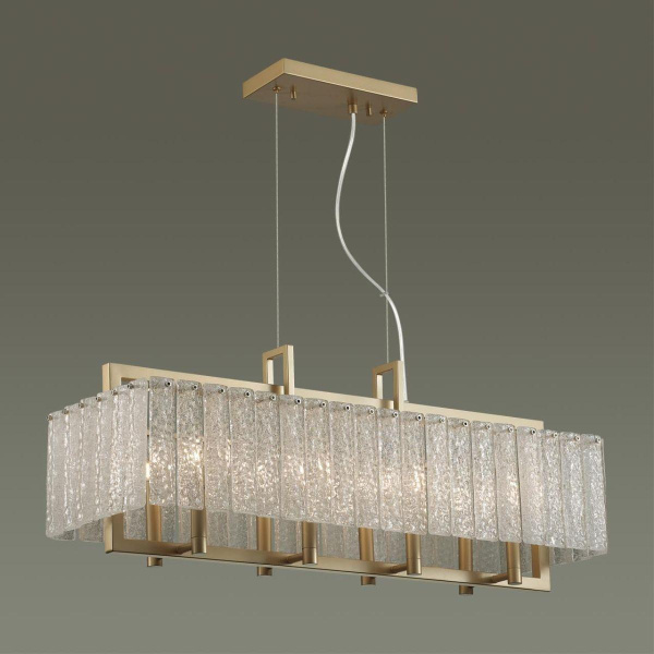 Купить Odeon Light 4976/8 HALL ODL22 377 матов.золотой/стекло Люстра G9 8*40W EDERA