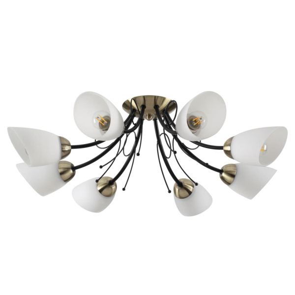 Lumion 4592/8C COMFI черный, бронза Люстра Потолочная E27 8*40W 220V ELIANA