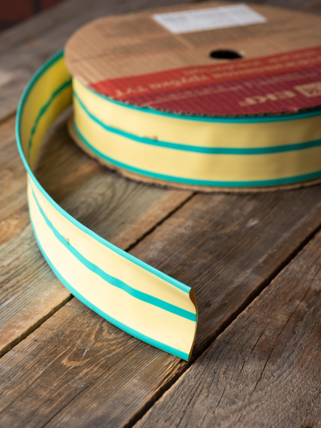 Купить EKF PROxima Термоусаживаемая трубка ТУТ нг 30/15 жел-зел рулон