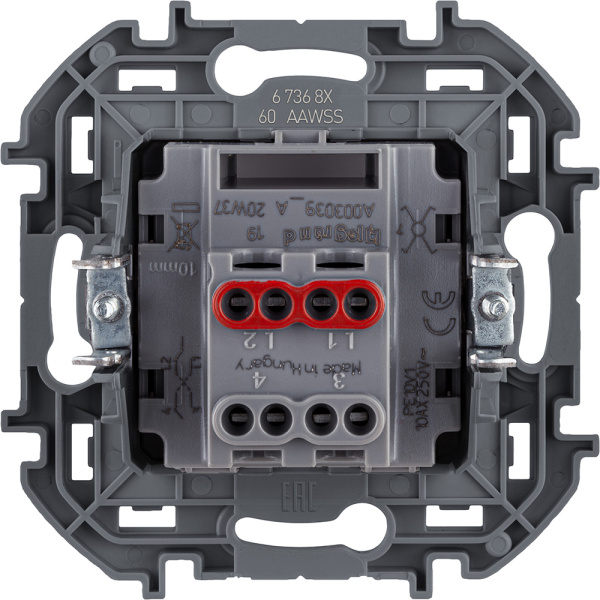 Купить Legrand INSPIRIA Белый Переключатель промежуточный - винтовые клеммы 10 AX - 250 В 673680