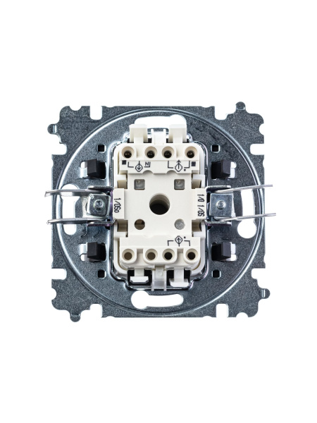 Купить ABB EPJ Levit кофе макиато / белый Выключатель кнопочный 1-клавишный, 2CHH599145A6018