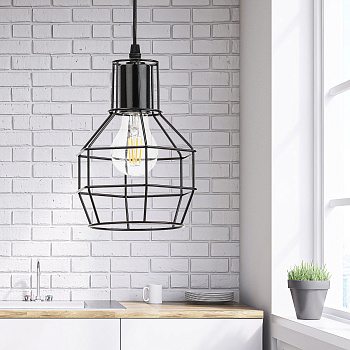 ЭРА PL11 BK Черный Подвес металлический, E27, max 60W, d160 мм