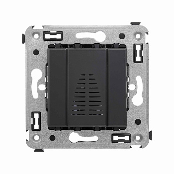 DKC Звонок в стену, "Avanti", "Черный матовый"