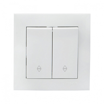 EKF PROxima Валенсия выключатель 2-кл. 10А белый проходной