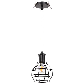 Novotech 370424 NT19 108 черный Встраиваемый светильник IP20 E27 50W 220V ZELLE