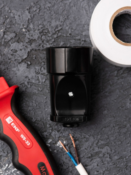 Купить EKF PROxima Гнездо штепсельное с/з черн. 16А 250В