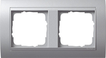 Gira Event Алюминий/Алюминий Рамка 2-ая 021236